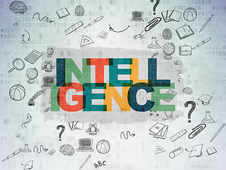Image showing Education concept: Intelligence on Digital Paper background