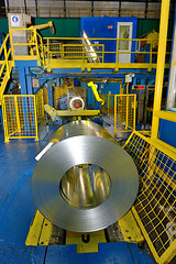 Image showing Coiled steel sheets