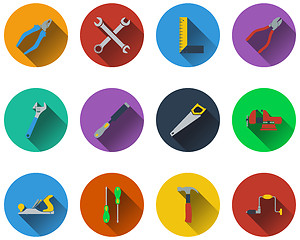 Image showing Set of tools icons