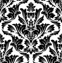 Image showing Damask seamless pattern