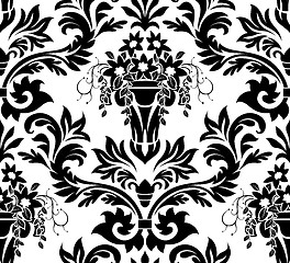 Image showing Damask seamless pattern