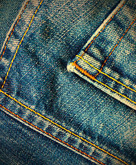 Image showing seams of jeans