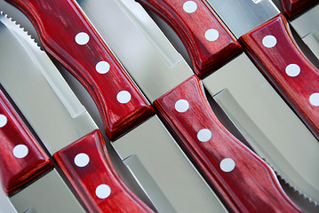 Image showing Steak knives pattern