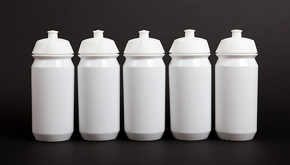 Image showing White water bottles