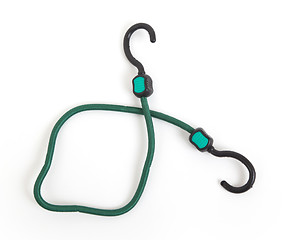 Image showing Black hook with elastic rope 