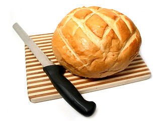 Image showing Bread and knife