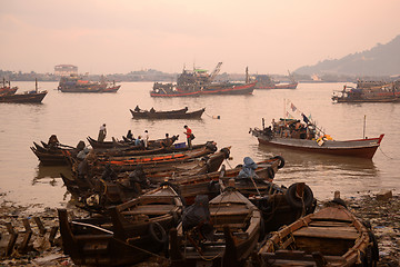 Image showing ASIA MYANMAR MYEIK HARBOUR