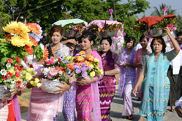 Image showing ASIA MYANMAR MYEIK SHINPYU CEREMONY