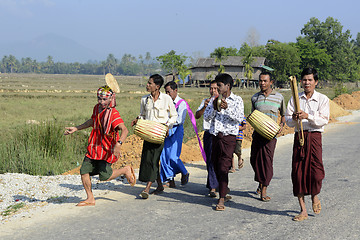 Image showing ASIA MYANMAR MYEIK SHINPYU CEREMONY