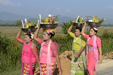 Image showing ASIA MYANMAR MYEIK SHINPYU CEREMONY