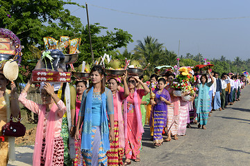 Image showing ASIA MYANMAR MYEIK SHINPYU CEREMONY