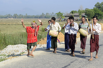 Image showing ASIA MYANMAR MYEIK SHINPYU CEREMONY