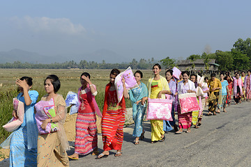 Image showing ASIA MYANMAR MYEIK SHINPYU CEREMONY