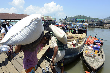 Image showing ASIA MYANMAR MYEIK JETTY HARBOUR