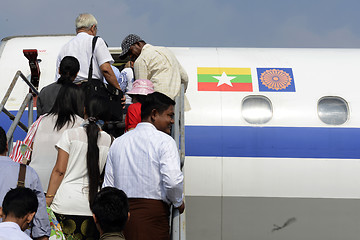 Image showing ASIA MYANMAR AIRPLANE MYANMA AIRWAYS