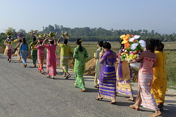 Image showing ASIA MYANMAR MYEIK SHINPYU CEREMONY