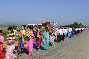 Image showing ASIA MYANMAR MYEIK SHINPYU CEREMONY