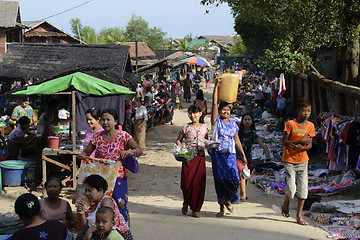 Image showing ASIA MYANMAR MYEIK VILLAGE