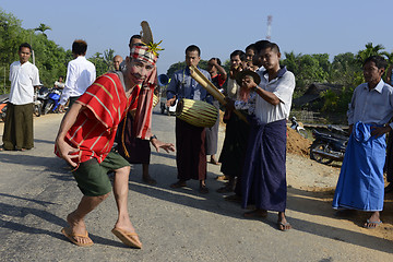 Image showing ASIA MYANMAR MYEIK SHINPYU CEREMONY