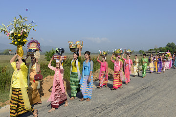 Image showing ASIA MYANMAR MYEIK SHINPYU CEREMONY