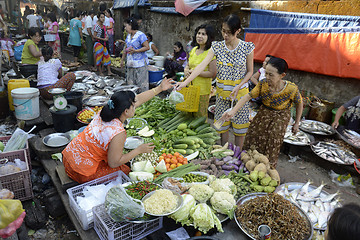 Image showing ASIA MYANMAR MYEIK MARKET