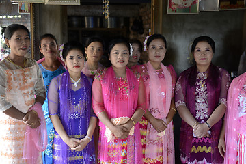 Image showing ASIA MYANMAR MYEIK SHINPYU CEREMONY