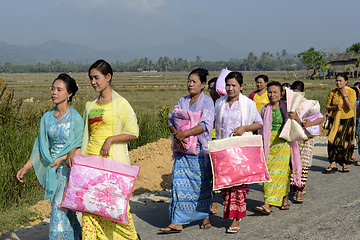 Image showing ASIA MYANMAR MYEIK SHINPYU CEREMONY