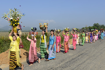 Image showing ASIA MYANMAR MYEIK SHINPYU CEREMONY