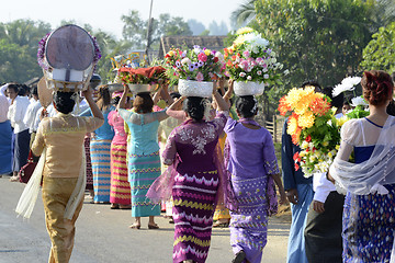 Image showing ASIA MYANMAR MYEIK SHINPYU CEREMONY