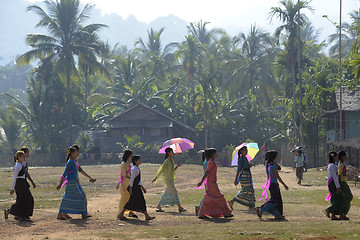 Image showing ASIA MYANMAR MYEIK SHINPYU CEREMONY