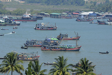 Image showing ASIA MYANMAR MYEIK HARBOUR