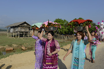 Image showing ASIA MYANMAR MYEIK SHINPYU CEREMONY