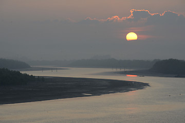 Image showing ASIA MYANMAR MYEIK LANDSCAPE RIVER