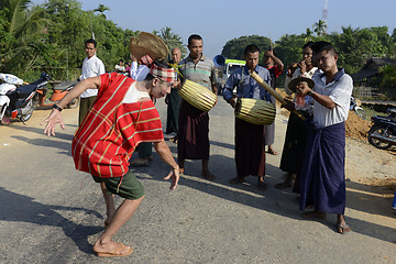 Image showing ASIA MYANMAR MYEIK SHINPYU CEREMONY