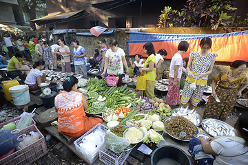 Image showing ASIA MYANMAR MYEIK MARKET