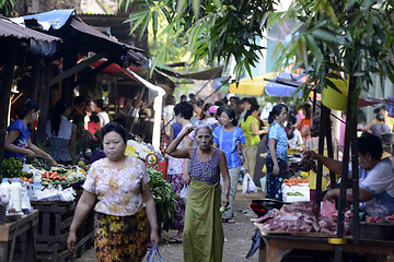 Image showing ASIA MYANMAR MYEIK MARKET