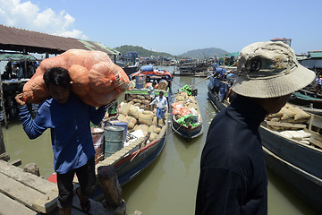 Image showing ASIA MYANMAR MYEIK JETTY HARBOUR