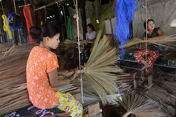 Image showing ASIA MYANMAR MYEIK BRUSH PRODUCTION