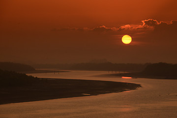 Image showing ASIA MYANMAR MYEIK LANDSCAPE RIVER