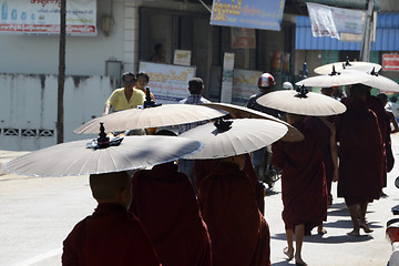 Image showing ASIA MYANMAR MYEIK CITY MONK