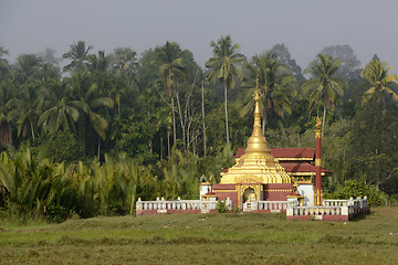 Image showing ASIA MYANMAR MYEIK TEMPLE