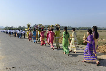 Image showing ASIA MYANMAR MYEIK SHINPYU CEREMONY