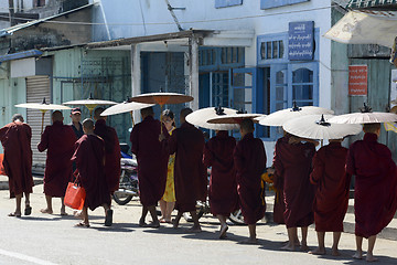 Image showing ASIA MYANMAR MYEIK CITY MONK