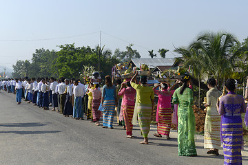 Image showing ASIA MYANMAR MYEIK SHINPYU CEREMONY