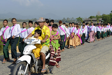 Image showing ASIA MYANMAR MYEIK SHINPYU CEREMONY