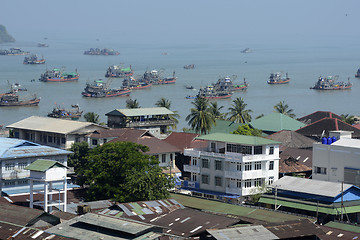 Image showing ASIA MYANMAR MYEIK HARBOUR