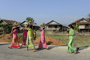 Image showing ASIA MYANMAR MYEIK SHINPYU CEREMONY