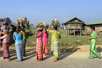 Image showing ASIA MYANMAR MYEIK SHINPYU CEREMONY