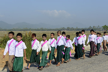 Image showing ASIA MYANMAR MYEIK SHINPYU CEREMONY