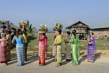 Image showing ASIA MYANMAR MYEIK SHINPYU CEREMONY